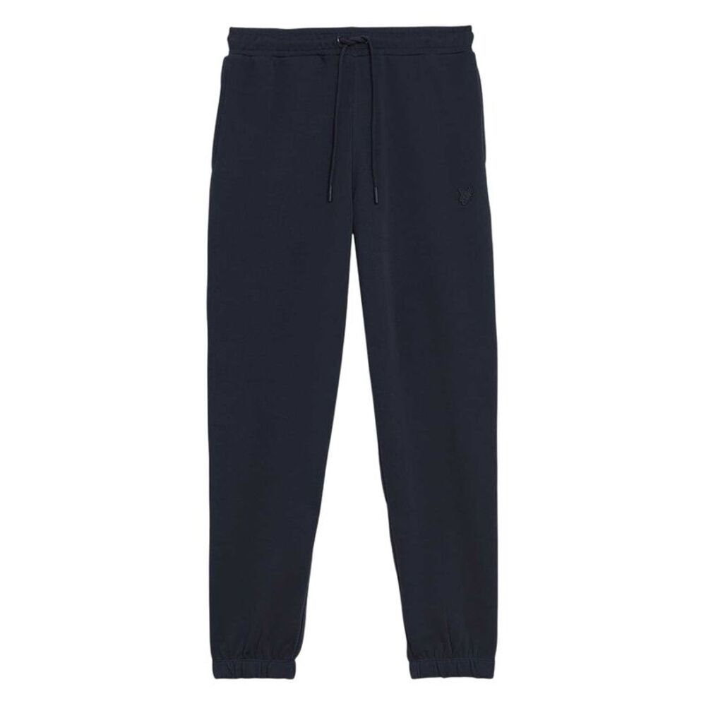Lyle & Scott Mens Fleece Logo Sweatpants / Dark Navy